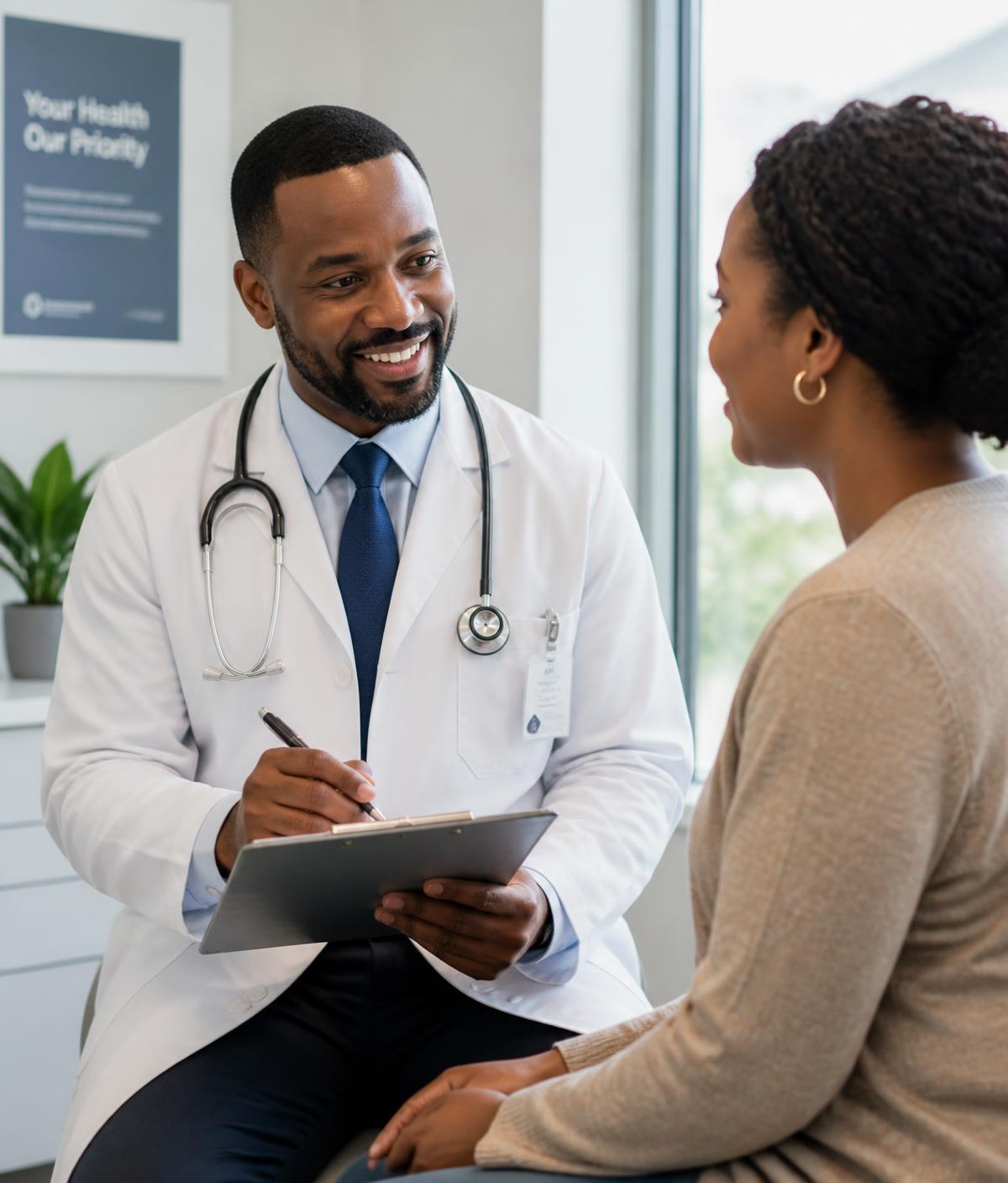 Doctor consulting with a patient